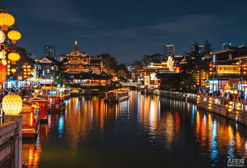 秦淮河夜景