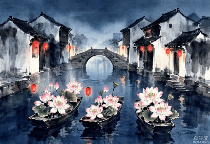 同里荷花水上市集